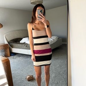 Windsor pink striped dress